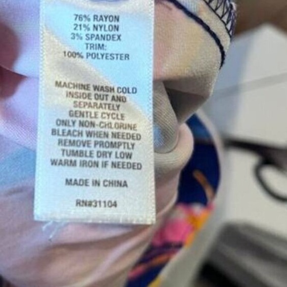 Crown & Ivy Women Size 14 Colorful‎ Tropical Skort (J312) - Picture 7 of 7